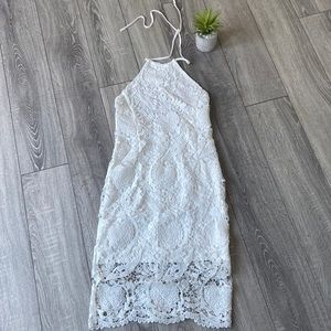 White Crochet Lace Dress